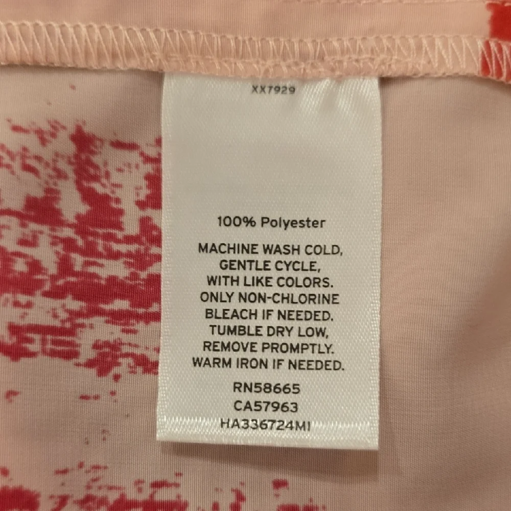 Halogen Abstract Red and Blue SHIFT Dress, M, 100% POLY - Picture 5 of 5